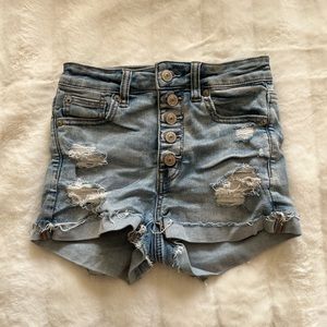 american eagle jean shorts size 0
